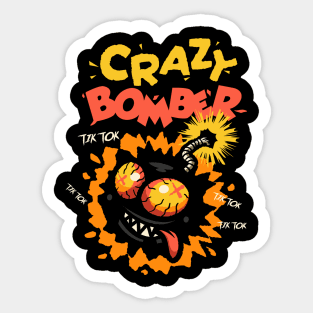 Crazy Bomber Sticker